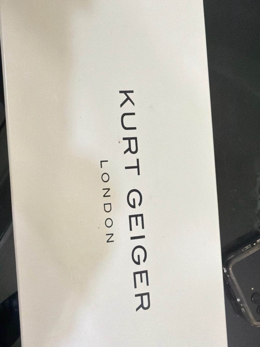 Kurt Geiger Two-Tone Shoe Box in White and Black